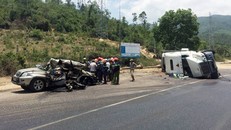 Hiện trường vụ tai nạn. Ảnh: Dân trí