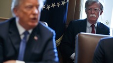 Cố vấn An ninh Quốc gia John Bolton (phải). Ảnh: AP