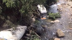 Hiện trường vụ tai nạn. Ảnh: NLĐ