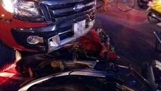 Đại úy CSGT lái xe không quan sát đâm chết 2 người trên xe máy