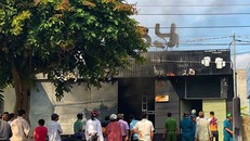 Hiện trường vụ hỏa hoạn. Ảnh: SGGP