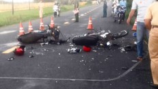 Hiện trường vụ tai nạn. Ảnh: Tuổi Trẻ