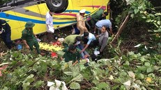 Hiện trường vụ tai nạn. Ảnh: SGGP