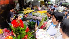 Nhộn nhịp chợ hoa lớn nhất TP Hồ Chí Minh những ngày giáp Tết 