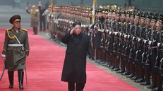 Chủ tịch Kim trở về Triều Tiên vào sáng nay. Ảnh: KCNA