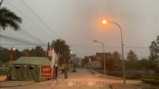 Huyện Hoa Lư duy trì hoạt động của chốt kiểm dịch động vật 24/24 giờ. Ảnh: TTXVN