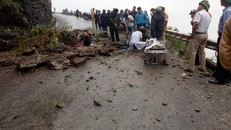 Hiện trường vụ tai nạn. Ảnh: Tiền Phong