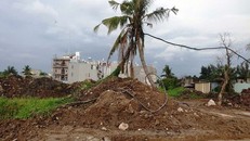 Khu vực hiện trường nơi xảy ra tai nạn. Ảnh: Dân trí