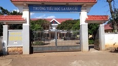 Trường Tiểu học La Văn Cầu - nơi xảy ra sự việc. Ảnh: Zing