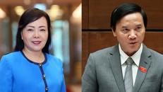 Quốc hội bỏ phiếu kín miễn nhiệm hai nhân sự 