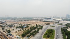 Công trình đường đua F1 nhìn từ trên cao. Ảnh: Lao Động