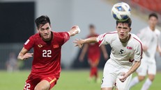 Tiền đạo Nguyễn Tiến Linh ghi bàn thắng duy nhất cho U23 Việt Nam tại giải đấu năm nay. Ảnh: VFF