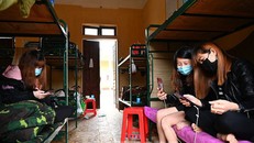 Khu vực cách ly tại Trung đoàn 123. Ảnh: Soha