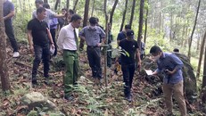 Hiện trường nơi Thượng úy Sầm Quốc Nghĩa bị đâm. Ảnh: Báo Nghệ An