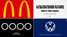 Các nhãn hiệu hưởng ứng phong trào 'social distancing'