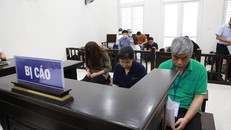 3 bị cáo tại phiên xét xử phúc thẩm. Ảnh: ANTĐ