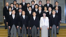 Nội các mới của Nhật Bản. Ảnh: Kyodo