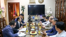 Chủ tịch Liên hiệp các Hội UNESCO Việt Nam làm việc với Đại sứ Azerbaijan tại Việt Nam