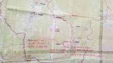 Các khu vực bị sạt lở, cô lập trên bản đồ. Ảnh: Báo Quảng Nam