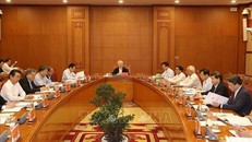 Toàn cảnh Thường trực Ban Chỉ đạo Trung ương về phòng, chống tham nhũng. Ảnh: TTXVN