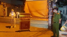 Khu vực có ca dương tính với Covid-19 tại phường Cao Xanh, TP Hạ Long được phong tỏa. Ảnh: Báo Quảng Ninh