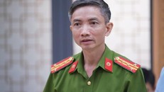 Đại tá Vũ Quốc Thắng, Phó Chánh Văn phòng Cơ quan Cảnh sát điều tra, Bộ Công an thông tin tại buổi họp báo. Ảnh: SGGP