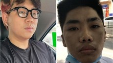 Hai trong số 4 đối tượng tham gia vụ cướp xe máy trong đêm. 