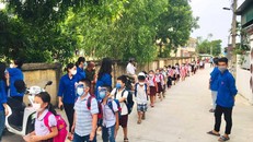 Học sinh các cấp học trên địa bàn huyện Quảng Xương sẽ tạm dừng đến trường từ ngày 10-9 cho tới khi có thông báo mới. Ảnh: Báo Thanh Hóa