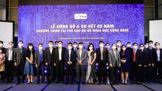 Năm 2021, Quỹ Đổi mới sáng tạo Vingroup tài trợ 92 tỷ đồng để phát triển 20 dự án nghiên cứu KHCN, nâng tổng giá trị tài trợ trong 3 năm qua lên 445 tỷ đồng.