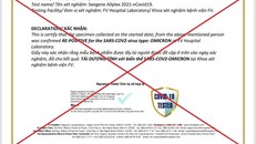 TP HCM bác tin ca mắc biến chủng Omicron