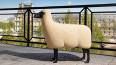 Tác phẩm điêu khắc cừu bằng đồng của François-Xavier Lalanne. Ảnh: Collection Marchesseau