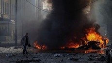 Thủ đô Kyiv của Ukraine bị không kích dữ dội hôm 10/10. Ảnh: Reuters