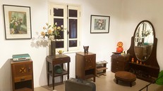 Một góc trưng bày tại bảo tàng Nguyễn Văn Huyên.