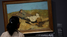 Bức tranh "Cậu bé ở mùa xuân" của Albin Egger Lienz. Ảnh: Reuters