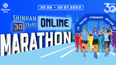Shinhan Việt Nam tổ chức giải chạy bộ 'Shinhan 30 Years Online Marathon'