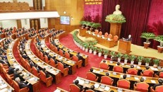 Hội nghị trung ương 4 khóa 12/ Ảnh: Infonet