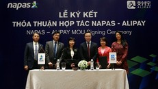 Lễ kí kết hợp tác giữa NAPAS và ALIPAY