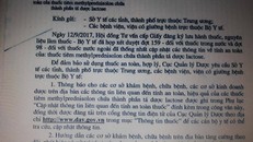 Công văn của Bộ Y tế.