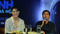 Noo Phước Thịnh và nhạc sĩ Hồ Hoài Anh trong buổi giới thiệu liveshow của nam ca sĩ tại Hà Nội. 