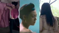 Diễn viên nữ phim "Thương nhớ ở ai" mặc áo yếm "thả rông" vòng một