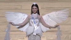 Á hậu Thuỳ Dung rạng rỡ và tràn đầy tự tin trong chung kết Hoa hậu Quốc tế