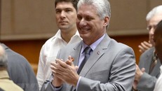 Tân Chủ tịch Cuba Miguel Diaz-Cane. (Ảnh: THX/TTXVN)