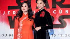 Kelly Marie Tran và Ngô Thanh Vân giới thiệu phim ở Việt Nam vào tháng 11/2017. Ảnh: Nguyễn Thành.