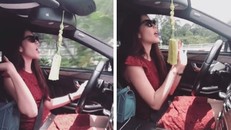 Bị chỉ trích vì buông hai tay, nhún nhảy khi lái xe, Nam Em nói gì?