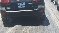 Nghệ An: Lái xe 'run tay lái' đi trên đường nghìn tỷ như 'ruộng'