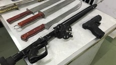 Hung khí thu giữ tại cơ quan công an