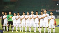 U23 Việt Nam chiến đấu với tinh thần cao nhất, vì hơn 90 triệu người dân Việt Nam. Ảnh S.N