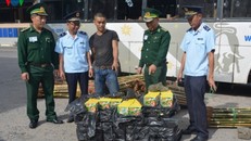 Tang vật pháo hoa nhập lậu bị thu giữ - Ảnh: VOV.