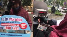 Tài xế xe ôm Văn Minh, người bị tố đã "chặt chém" 500.000 đồng cho đoạn đường dài khoảng 10km (Ảnh: Nhân vật cung cấp)
