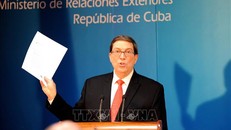 Bộ trưởng Ngoại giao Cuba Bruno Rodríguez Parrilla. Ảnh: Lê Hà/Pv TTXVN tại Cuba